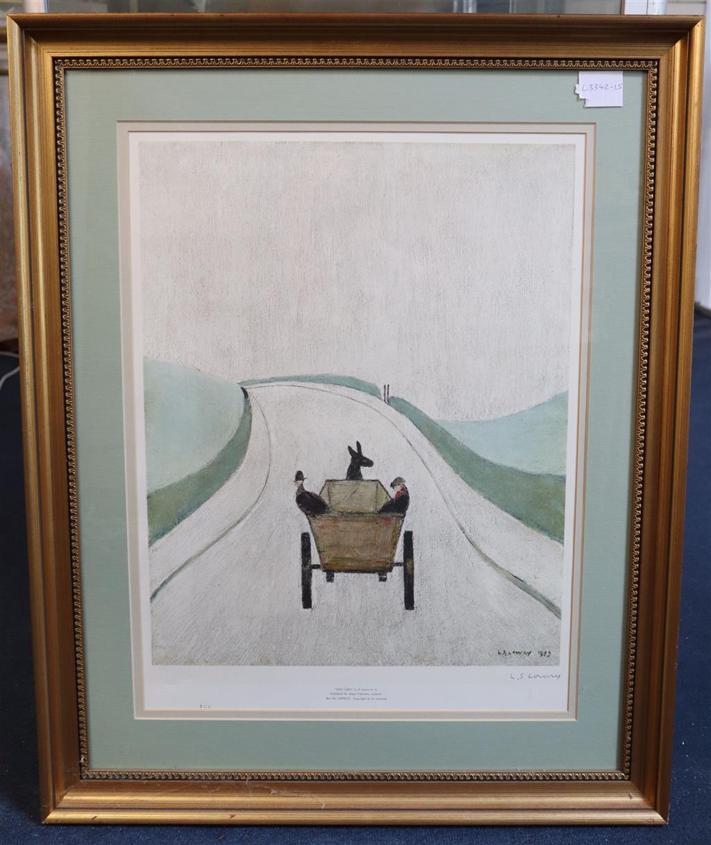 § Laurence Stephen Lowry (1887-1976) The Cart 21.75 x 16.5in.